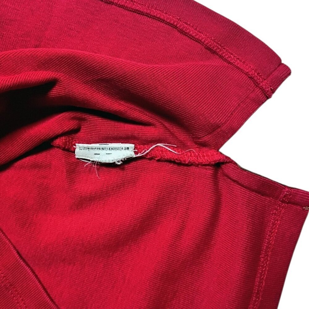 Lauren Ralph Lauren Women’s Red Pullover Sweater M Faux Suede Trim Cozy Classic - Picture 9 of 11